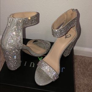 Selling these rhinestone heels.